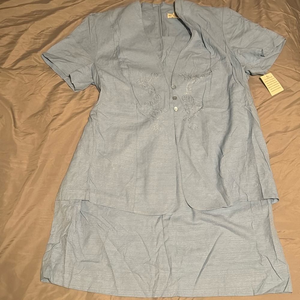 White stag Vintage Dress with jacket